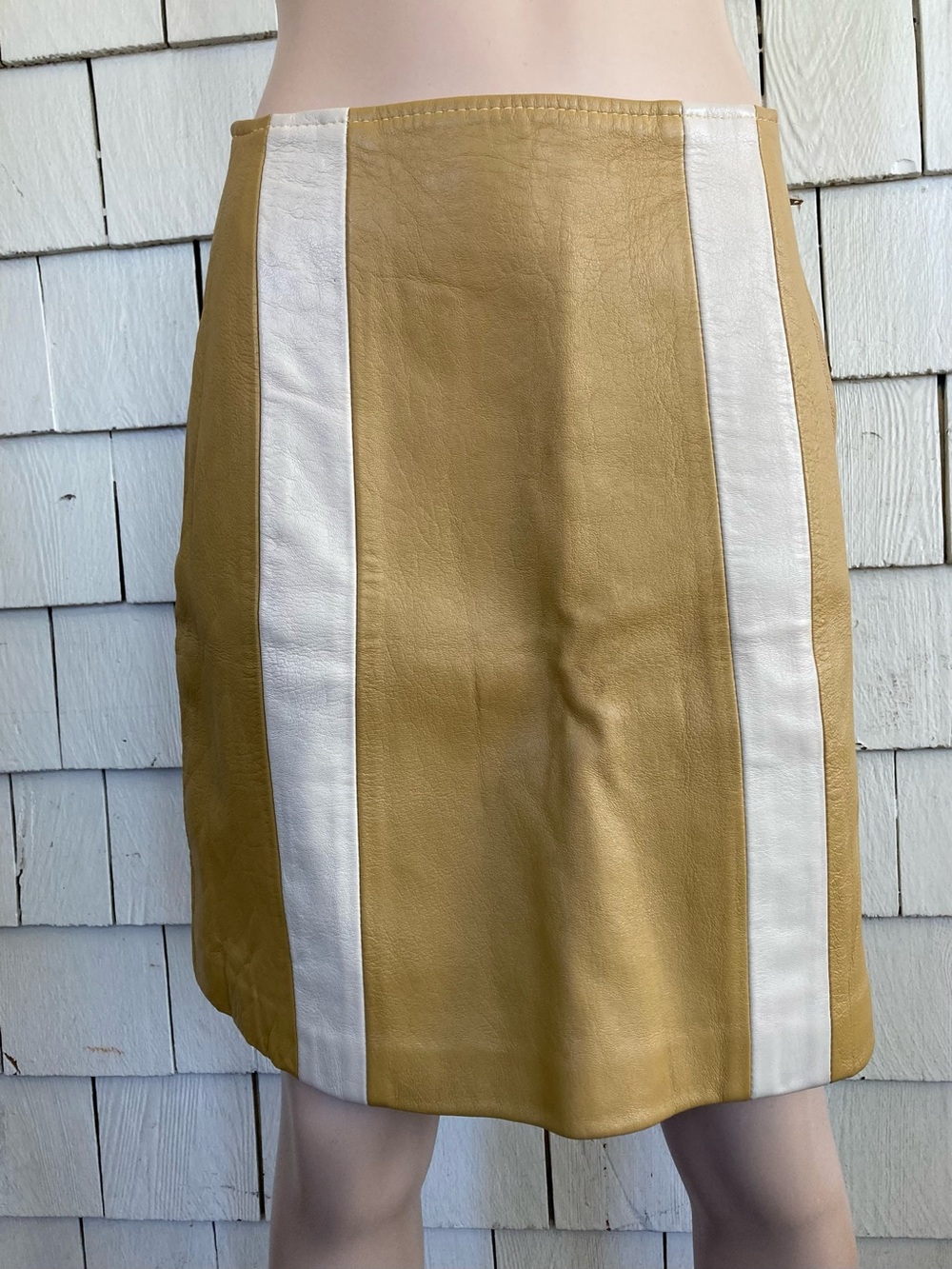 Vintage 1970s-80s Leather Skirt Size 7 *Please Read*